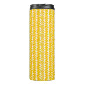 Hand gezeichnetes Goldweizen-Muster Thermosbecher (Rückseite)