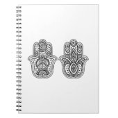 Hand gezeichnetes Hamsa mit Verzierungen Notizblock (Vorderseite)