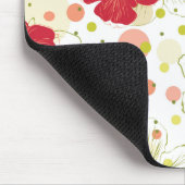 Hand gezeichnetes Hibiskus-Muster Mousepad (Ecke)