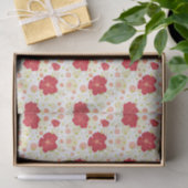 Hand gezeichnetes Hibiskus-Muster Seidenpapier (Geschenk)