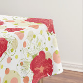 Hand gezeichnetes Hibiskus-Muster Tischdecke (Beispiel)