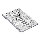 Hand gezeichnetes Leuchtturm-Gekritzel Notizblock (Rechte Seite)