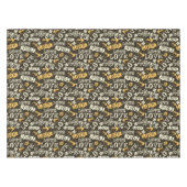 Hand gezeichnetes Liebe-Muster Tischdecke (Vorderseite (Horizontal))