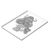 Hand gezeichnetes magisches Pilz-Gekritzel Notizblock (Linke Seite)