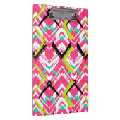 Hand gezeichnetes rosa Zickzack-Muster Klemmbrett (Rechts)