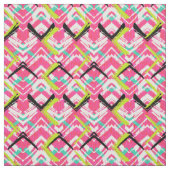 Hand gezeichnetes rosa Zickzack-Muster Stoff (Muster)