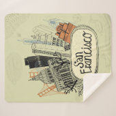 Hand gezeichnetes San Francisco Sherpadecke (Vorderseite (Horizontal))