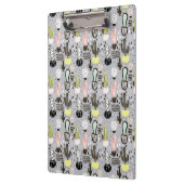 Hand gezeichnetes strukturiertes Kaktus-Muster Klemmbrett (Links)