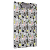 Hand gezeichnetes strukturiertes Kaktus-Muster Klemmbrett (Rechts)