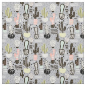 Hand gezeichnetes strukturiertes Kaktus-Muster Stoff (Muster)