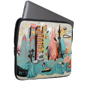 Hand gezeichnetes Tokyo Japan Laptopschutzhülle (Vorne Rechts)