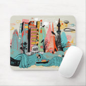 Hand gezeichnetes Tokyo Japan Mousepad (Mit Mouse)