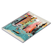 Hand gezeichnetes Tokyo Japan Notizblock (Linke Seite)