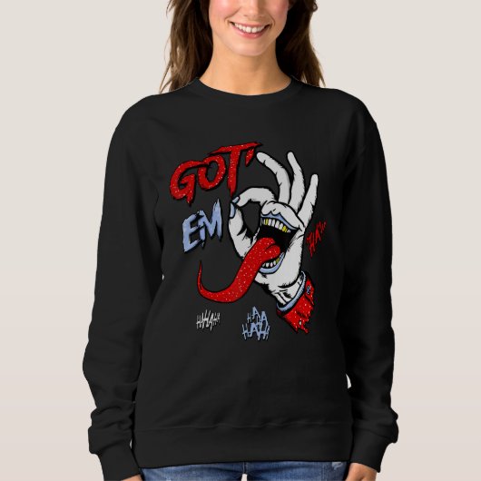 Hand Got' Em Red 6s Matching Sweatshirt (Vorderseite)