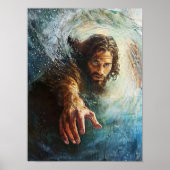 Hand Gottes, Christliche Kunst, Jesus Gemälde, Jes Poster (Vorne)