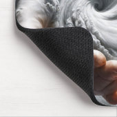 Hand Gottes, die Florida in einem Hurrikan hält Mousepad (Ecke)