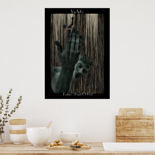 Hand Gottes (Kriechposter) Poster (Küche)