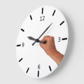 Hand Große Wanduhr (Winkel)