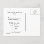 Hand halten einladungspostkarte (Rückseite)