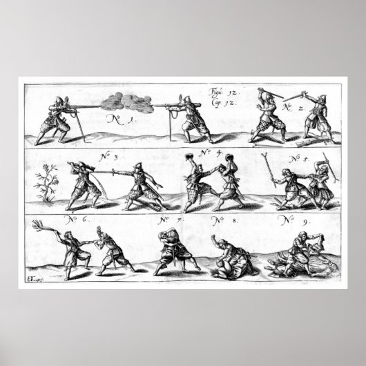 Hand-Hand-Kampf-Demo-Poster Poster (Vorne)