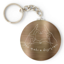 Hand Heart Symbol mit Sie machen einen Unterschied