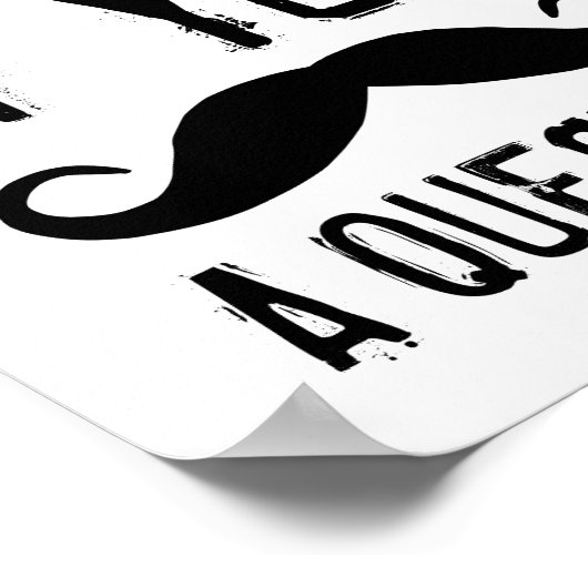 Hand heben poster (Ecke)