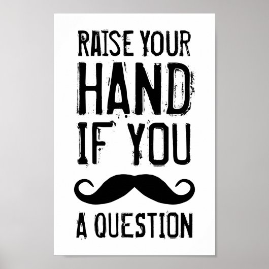 Hand heben poster (Vorne)