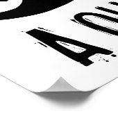 Hand heben poster (Ecke)