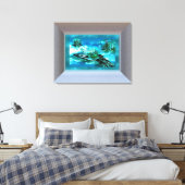 Hand Held Hope Wrapped Canvas Leinwanddruck (Insitu (Schlafzimmer))