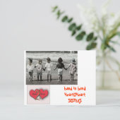 Hand Herz2Herz Postkarte (Stehend Vorderseite)