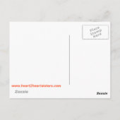 Hand Herz2Herz Postkarte (Rückseite)