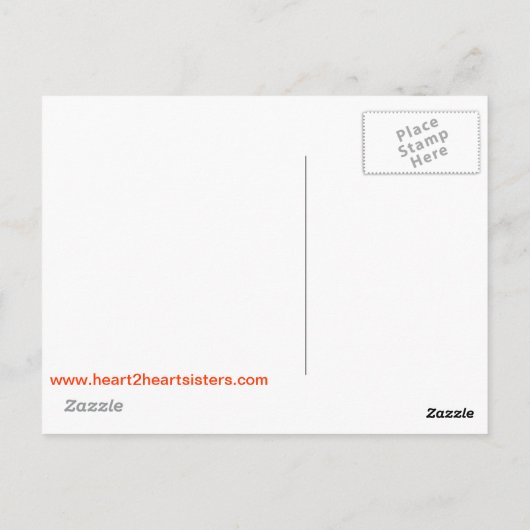 Hand Herz2Herz Postkarte (Rückseite)