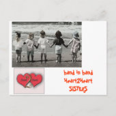 Hand Herz2Herz Postkarte (Vorderseite)