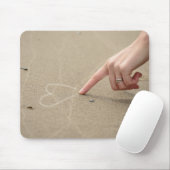 Hand, Herz, Gezeichnet Mousepad (Mit Mouse)