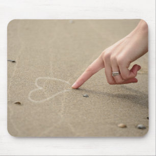Hand, Herz, Gezeichnet Mousepad