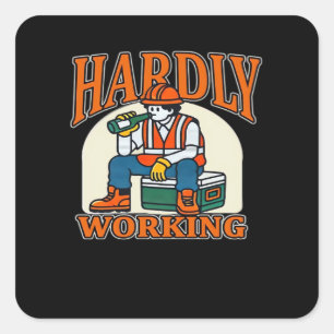 Hand Herz Skeletton Knochen Spooky Girls Teens Quadratischer Aufkleber