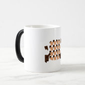 Hand holding a piece of Valentine's chocolate Verwandlungstasse (Vorderseite Links)