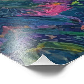 Hand Holding Paintbrush with Bird Creative Fotodruck (Ecke)