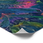 Hand Holding Paintbrush with Bird Creative Poster (Ecke)