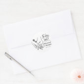 Hand Holding Quran Zitat Muslime Hochzeit Nikah Runder Aufkleber (Umschlag)