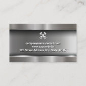 Hand-Holding-Schlüssel | Mechanisches Logo Visitenkarte (Rückseite)