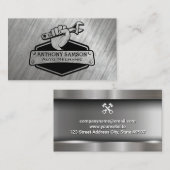 Hand-Holding-Schlüssel | Mechanisches Logo Visitenkarte (Vorne/Hinten)