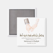 Hand Holding Zitat Ar-Rum 21 muslimische Hochzeit Magnet (Vorderseite/Rückseite)