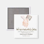 Hand Holding Zitat Ar-Rum 21 muslimische Hochzeit Magnet (Vorderseite/Rückseite)