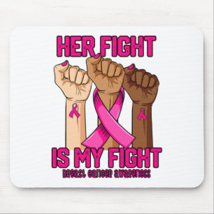 Hand ihr Kampf ist mein Brustkrebsbewusstsein Mousepad