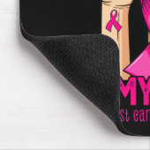 Hand ihr Kampf ist mein Brustkrebsbewusstsein Mousepad (Ecke)