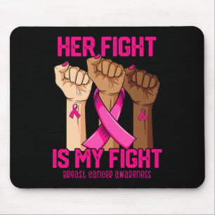 Hand ihr Kampf ist mein Brustkrebsbewusstsein Mousepad