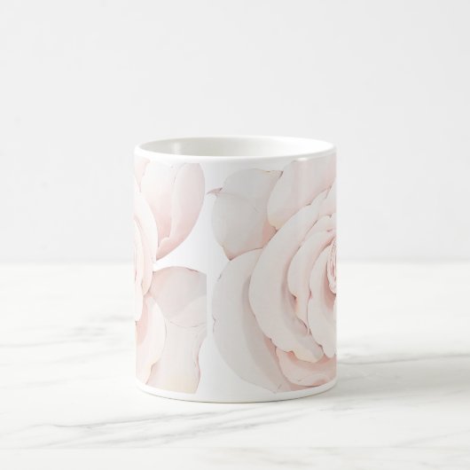 Hand Iillustrierte Rosendrucke Kaffeetasse (Mittel)