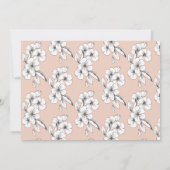 Hand-illustriert-Blumenklasse 2019 Absolvent Ankündigung (Rückseite)