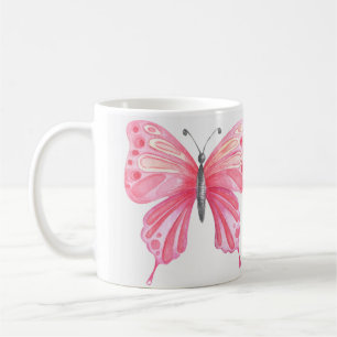 Hand Illustriert Butterfly Print Kaffeetasse